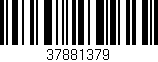 Código de barras (EAN, GTIN, SKU, ISBN): '37881379'