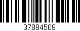 Código de barras (EAN, GTIN, SKU, ISBN): '37884509'