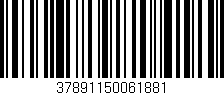 Código de barras (EAN, GTIN, SKU, ISBN): '37891150061881'