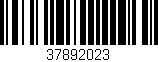 Código de barras (EAN, GTIN, SKU, ISBN): '37892023'