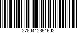 Código de barras (EAN, GTIN, SKU, ISBN): '3789412651693'