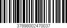 Código de barras (EAN, GTIN, SKU, ISBN): '37898002470037'