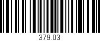 Código de barras (EAN, GTIN, SKU, ISBN): '379.03'
