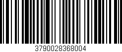 Código de barras (EAN, GTIN, SKU, ISBN): '3790028368004'