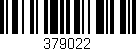 Código de barras (EAN, GTIN, SKU, ISBN): '379022'