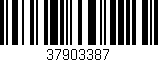 Código de barras (EAN, GTIN, SKU, ISBN): '37903387'