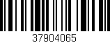 Código de barras (EAN, GTIN, SKU, ISBN): '37904065'