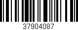Código de barras (EAN, GTIN, SKU, ISBN): '37904087'