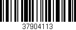 Código de barras (EAN, GTIN, SKU, ISBN): '37904113'