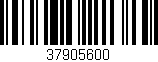 Código de barras (EAN, GTIN, SKU, ISBN): '37905600'
