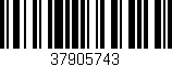 Código de barras (EAN, GTIN, SKU, ISBN): '37905743'
