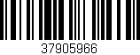 Código de barras (EAN, GTIN, SKU, ISBN): '37905966'