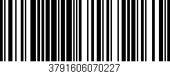 Código de barras (EAN, GTIN, SKU, ISBN): '3791606070227'