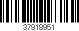 Código de barras (EAN, GTIN, SKU, ISBN): '37918951'
