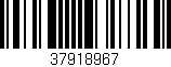 Código de barras (EAN, GTIN, SKU, ISBN): '37918967'