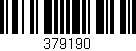 Código de barras (EAN, GTIN, SKU, ISBN): '379190'