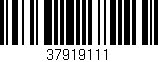 Código de barras (EAN, GTIN, SKU, ISBN): '37919111'