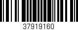 Código de barras (EAN, GTIN, SKU, ISBN): '37919160'