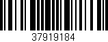 Código de barras (EAN, GTIN, SKU, ISBN): '37919184'