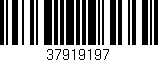 Código de barras (EAN, GTIN, SKU, ISBN): '37919197'