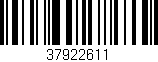 Código de barras (EAN, GTIN, SKU, ISBN): '37922611'