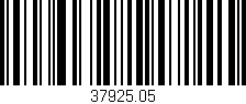 Código de barras (EAN, GTIN, SKU, ISBN): '37925.05'
