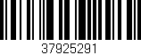 Código de barras (EAN, GTIN, SKU, ISBN): '37925291'