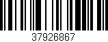 Código de barras (EAN, GTIN, SKU, ISBN): '37926867'