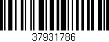 Código de barras (EAN, GTIN, SKU, ISBN): '37931786'