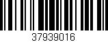 Código de barras (EAN, GTIN, SKU, ISBN): '37939016'