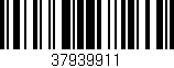 Código de barras (EAN, GTIN, SKU, ISBN): '37939911'
