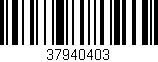 Código de barras (EAN, GTIN, SKU, ISBN): '37940403'