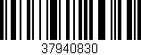 Código de barras (EAN, GTIN, SKU, ISBN): '37940830'
