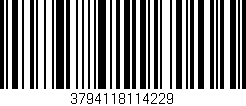 Código de barras (EAN, GTIN, SKU, ISBN): '3794118114229'
