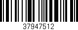 Código de barras (EAN, GTIN, SKU, ISBN): '37947512'