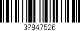 Código de barras (EAN, GTIN, SKU, ISBN): '37947526'