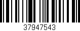 Código de barras (EAN, GTIN, SKU, ISBN): '37947543'