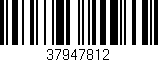 Código de barras (EAN, GTIN, SKU, ISBN): '37947812'