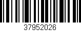 Código de barras (EAN, GTIN, SKU, ISBN): '37952026'