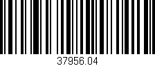 Código de barras (EAN, GTIN, SKU, ISBN): '37956.04'