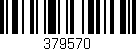 Código de barras (EAN, GTIN, SKU, ISBN): '379570'