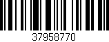 Código de barras (EAN, GTIN, SKU, ISBN): '37958770'