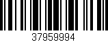 Código de barras (EAN, GTIN, SKU, ISBN): '37959994'
