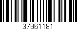 Código de barras (EAN, GTIN, SKU, ISBN): '37961181'