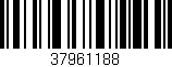 Código de barras (EAN, GTIN, SKU, ISBN): '37961188'