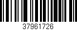 Código de barras (EAN, GTIN, SKU, ISBN): '37961726'