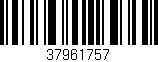 Código de barras (EAN, GTIN, SKU, ISBN): '37961757'