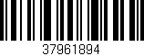 Código de barras (EAN, GTIN, SKU, ISBN): '37961894'