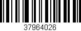 Código de barras (EAN, GTIN, SKU, ISBN): '37964026'