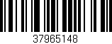 Código de barras (EAN, GTIN, SKU, ISBN): '37965148'